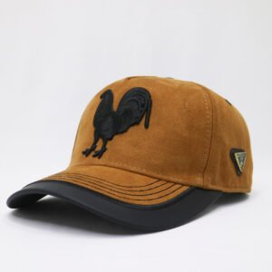 GORRA GALLOS NARANJA/NEGRA